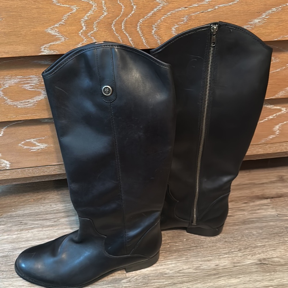 Elegant Black Over the Knee Boots - Picture 6 of 7